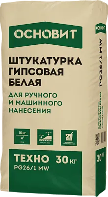 ТЕХНО PG26/1 MW штукатурка гипсовая ОСНОВИТ